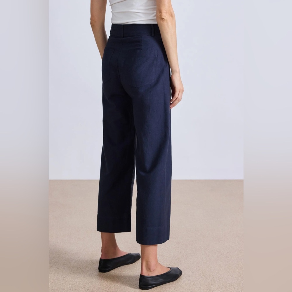 Apiece Apart Navy Wide Leg Pants - Picture 12 of 13